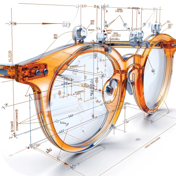 lunettes dessin technique et design